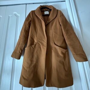 Aritzia Tan Pea Coat